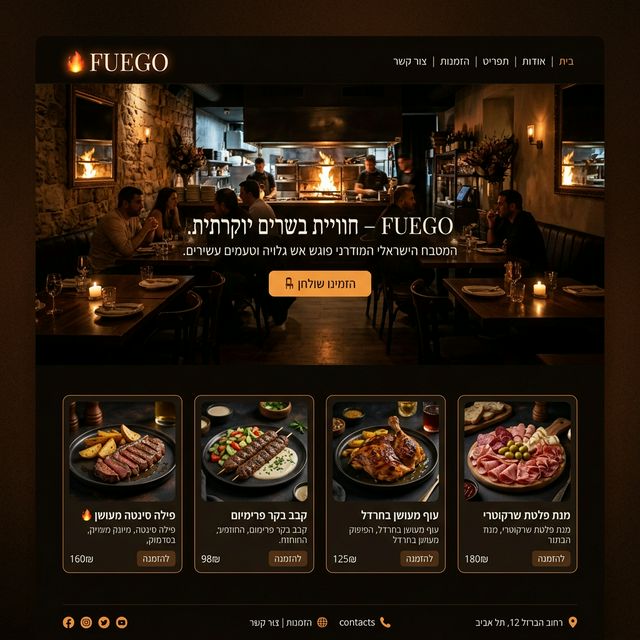 Fuego Restaurant Demo
